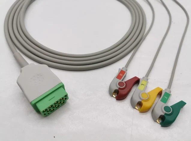 GE Healthcare One-Piece 3 Leads ECG Cable Clips
